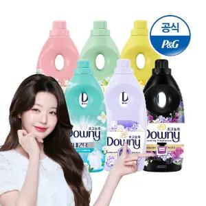 다우니 초고농축 섬유유연제 향수컬렉션/실내건조 1L 6개 모음