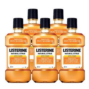 리스테린 시트러스 250ml 5개