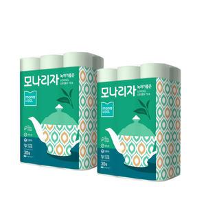 모나리자 녹차가좋은 3겹데코 화장지 30m 30롤 X 2팩(60롤)