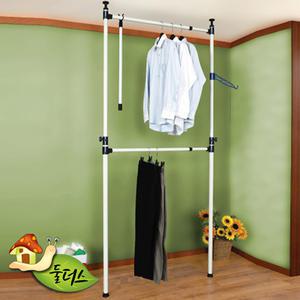 38mm 920행거 2단 고정식 옷걸이 폭90-150cm