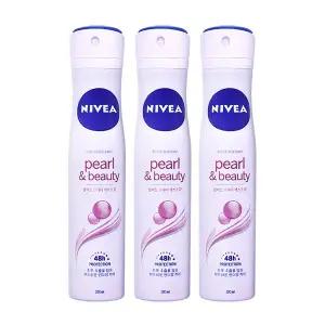 니베아 데오드란트 스프레이 펄앤뷰티 200ml 3개팩