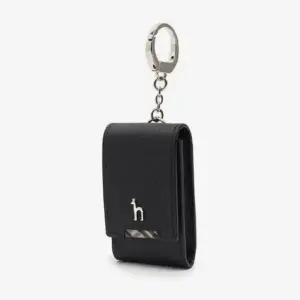 [헤지스](대전신세계)[21FW][HAZZYS ACC][CHESTER]블랙 퍼피 장식 체크배색 스마트키홀더 HJHO2E287BK