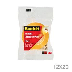[스카치] 스카치 다용도 테이프 550 리필(12mmX20m)_12개 1세트