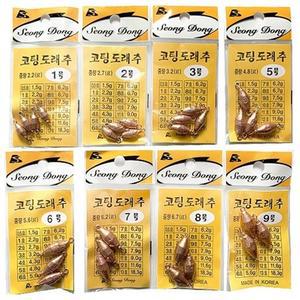 성동 코팅 도래추  봉돌 민물낚시소품