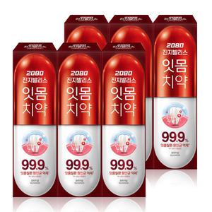 2080 진지발리스 오리지날 치약 120g x 6개