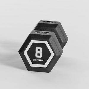 못난이 플라스틱 덤벨 8KG*1개 육각 아령 바벨 세트