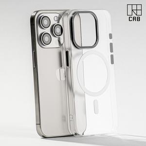 CRB 아이폰15 프로 플러스 프로맥스 케이스 마그네틱 맥세이프 메탈링 투명