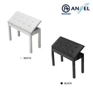 [오피스스쿨] 엔젤악기 피아노 더블 의자 블랙/화이트 2중택1 (단품/다리디자인 랜덤) AP-BDB2B60 피아노 악세사리