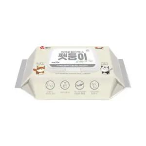 펫모닝 펫둥이 올바디펫티슈 70매
