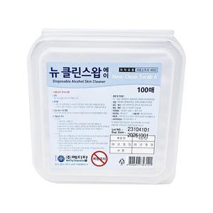 뉴클린스왑 메디탑 100매 알콜솜 멸균 소독솜 벌크