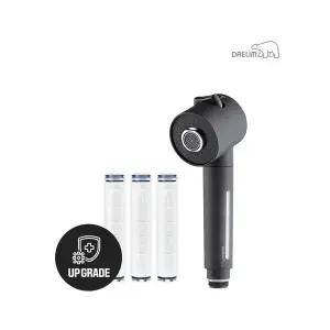 대림바스 디클린 멀티필터 주방용 헤드(무광블랙)+항균 플러스 리필필터(3개입) SET