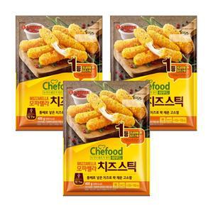 [롯데웰푸드][본사직영] Chefood 모짜렐라 치즈스틱 400gx3개