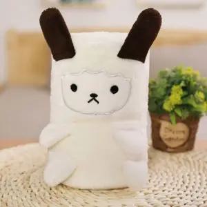 휴대용 극세사 동물담요 흰색양 /캐릭터/블랭킷/학생/수험생/학교/사무실/오피스/독서실/캠핑/차박
