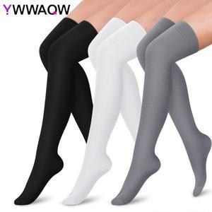 남녀공용 압축 스타킹 정맥류 정맥류 지지대 의료용 폐쇄 토 허벅지 높이 양말 2030 mmHg 1 쌍