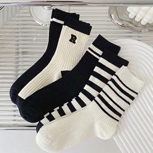[20켤레] 마두 골지 쫀쫀 캐주얼 데일리 장목양말 세트