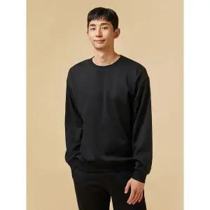 [하프클럽/자주]블랙 남 탄탄 스웨트 셔츠 J312402010