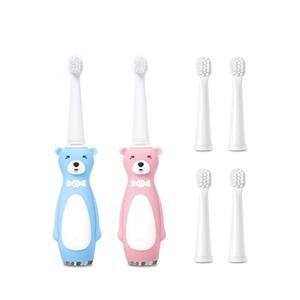 오아 클린이베어 어린이 음파 무선 전동칫솔 블루 + 핑크 세트