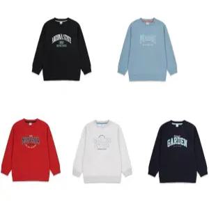남아) 더블니트 레터링 스웨트셔츠 MKF1TR1201