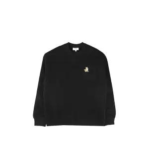 25SS 메종키츠네 MM00313KM0321 P199 스피디 폭스 패치 콤포트 맨투맨 블랙
