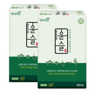 예지미인 윤슬 일반 라이너 40매 X 2팩