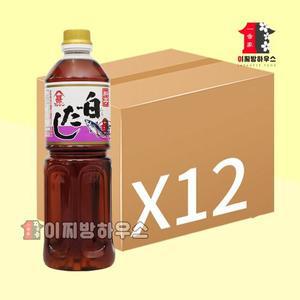 후지진 백다시 1L x 12개 일본간장 시로다시 백간장 만능간장 시라다시