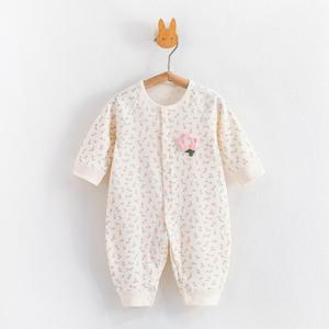 모모쨩 유아 신생아 플라워 긴팔 우주복 6개얼 9개월 12개월 사계절