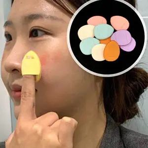 10P 미니핑거퍼프 파데퍼프 미용퍼프 미용도구-WFHOUNT