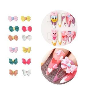 고품질 네일아트 귀엽고 예쁜 리본 파츠 12종 각2개입 케릭터파츠 귀여운네일 파츠네일 (WFHTXUD)