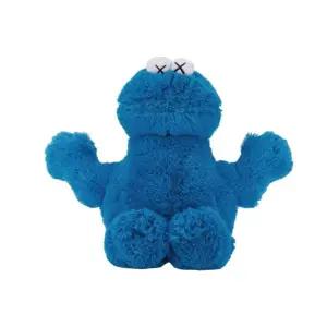 [정품] 유니클로 x 카우스 세서미 스트릿 쿠키 몬스터 플러시 토이 블루 Uniqlo Sesame Street Cookie Mons
