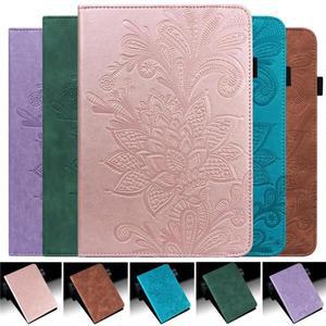 삼성 탭 A9 플러스 케이스 용 태블릿 Funda 갤럭시 8.7 A 9 로즈 골드 11 인치 엠보싱 스탠드 지갑 커버