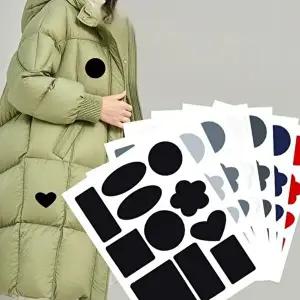 고품질 옷 리폼 패치 스티커 (블랙) 옷수선 빵꾸 덴트 구멍 옷에붙이는스티커 의류수선테이프 WFGLPLI