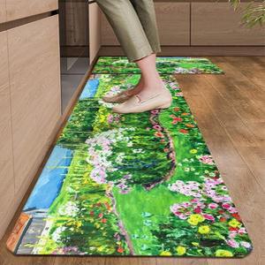 욕실매트 유화 주방매트 푸른빛정원 발매트 현관매트 추천 인기템 사이즈40x60.40x120 규조토