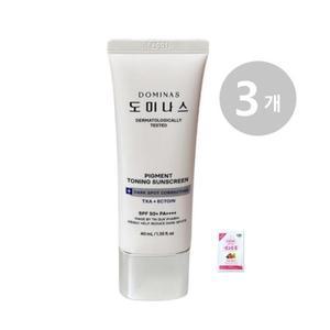 [도미나스] 트라넥삼산 피그먼트 토닝 선크림 이엑스 선스크린 40ml 3개 NEW 2025년 + 폼클렌징