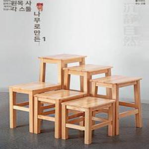 편백나무의자 우드 일본 작은 스툴 1개 샤워 1개