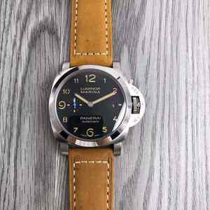 Panerai Luminor Marina PAM01359 다크 다이얼  Calf피부 스트랩 44mm 자동 시계 [세금포함] [정품] 패션