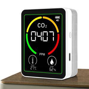 3in 1 이산화탄소 감지기 Type-C 충전식 CO2 공기질 측정기 백라이트 온실가스 모니터