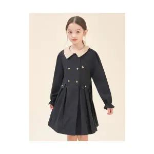 빈폴 키즈 BEANPOLE KIDS 2WAY 원피스형 트렌치 코트 블랙 BI5871G025 354445