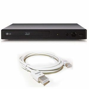 LG 올 3D 지역 무료 블루레이 플레이어 - 수정된 풀 멀티 존 A B C 재생 WiFi 호환, 110-240볼트 6FT HDMI 케이블
