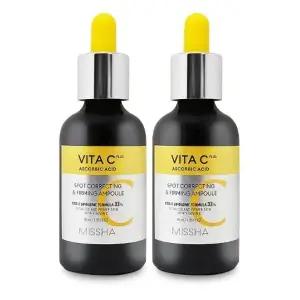 MISSHA 비타씨플러스 잡티씨 탄력 앰플 40ml 미백 2개 Ss