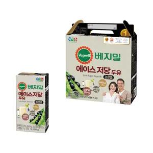 베지밀 에이스 저당 두유 190ml x 64팩