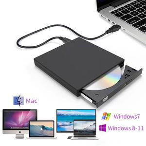 cd 리더기 롬 외장 초박형 DVD 드라이브 USB 노트북 데스크탑 범용 버너 모바일 외부 보호 RW 가능