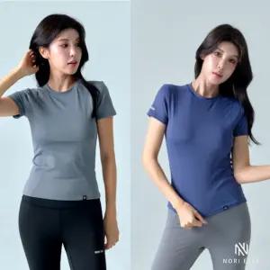 1+1 노리엘 요가 티셔츠 상의 필라테스 반팔티 운동복