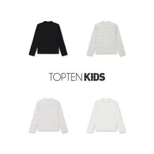 [롯데백화점]탑텐키즈 MKF4TU2002 여아) 립 모크넥 티셔츠