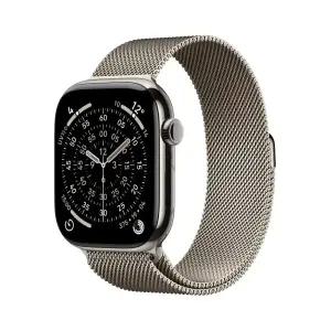 애플워치 11 셀룰러 46mm 내추럴 티타늄 케이스 내추럴 밀레니즈 루프 (ML) MFD04KH/A