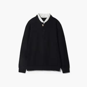 [하프클럽/에스티코]WARM 셔츠 레이어드 헨리넥 블랙 DKTVD12CSB