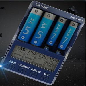 SKYRC NC1500 AA/AAA 배터리 스마트  4 슬롯 LCD 디스플레이 고속 충전 NiMH 방전