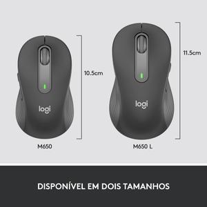기존 Logitech M650/M650L 2.4Ghz Bluetooth 무선 마우스 - 중소형 손용 자동 클릭 노트북
