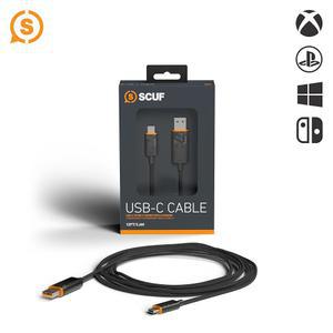 SCUF 땋은 USB-C 케이블 - Xbox 컨트롤러, PS5 스마트폰용 6피트/2미터 USB 타입 C 연결 및 충전 Series X;