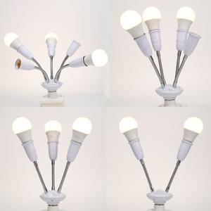가정용 LED 전구 조정 컨버터 어댑터 사진 어댑터 가능한 E27 멀티 흰색 소켓