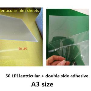 50 LPI 3D 사진 제작 재료 10 개, 580mic 두께 렌티큘러 필름 시트 A4/A3/A2